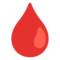 Drop of Blood emoji on Google
